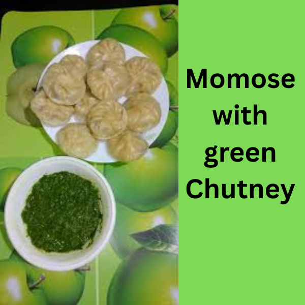Momose with green chutney