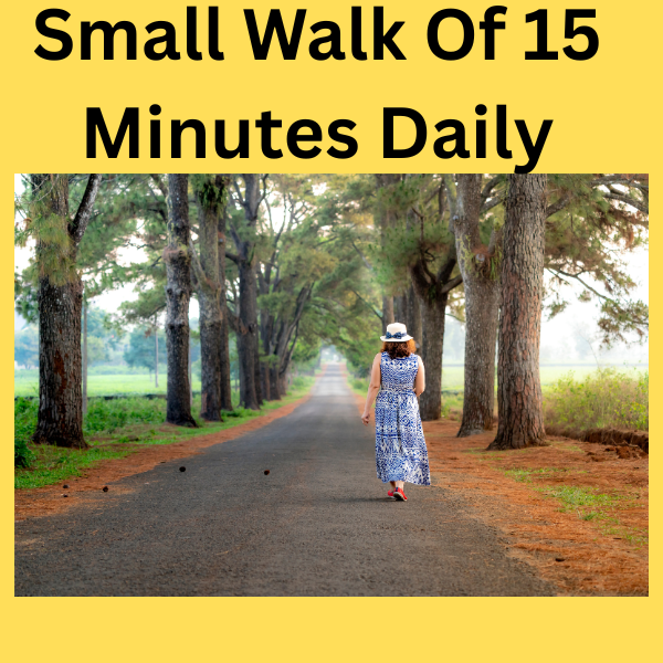 Daily small walk in daily routine