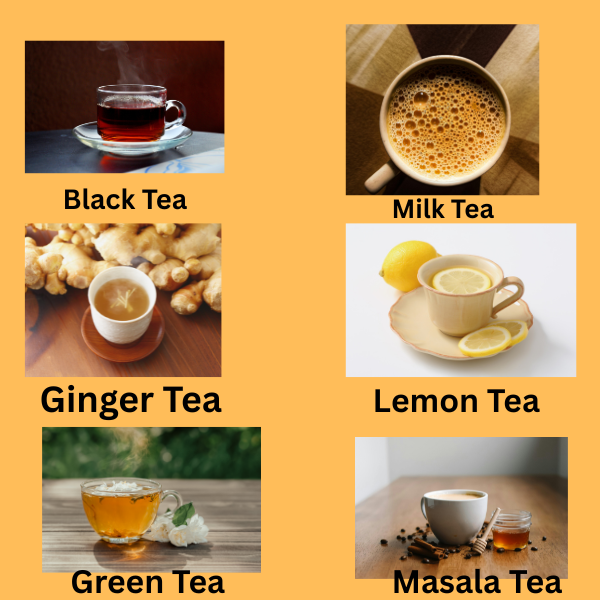 Different types of Tea